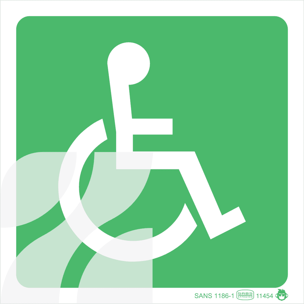 Safety Wheelable Sign Accessible Wheelchair | Your Safety Sign